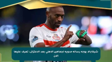 شيكابالا يوجه رسالة مدوية لجماهير الأهلي بعد الاعتزال، تعرف عليها الآن